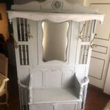 Magnificent mirrored bench-chest cloakroom
