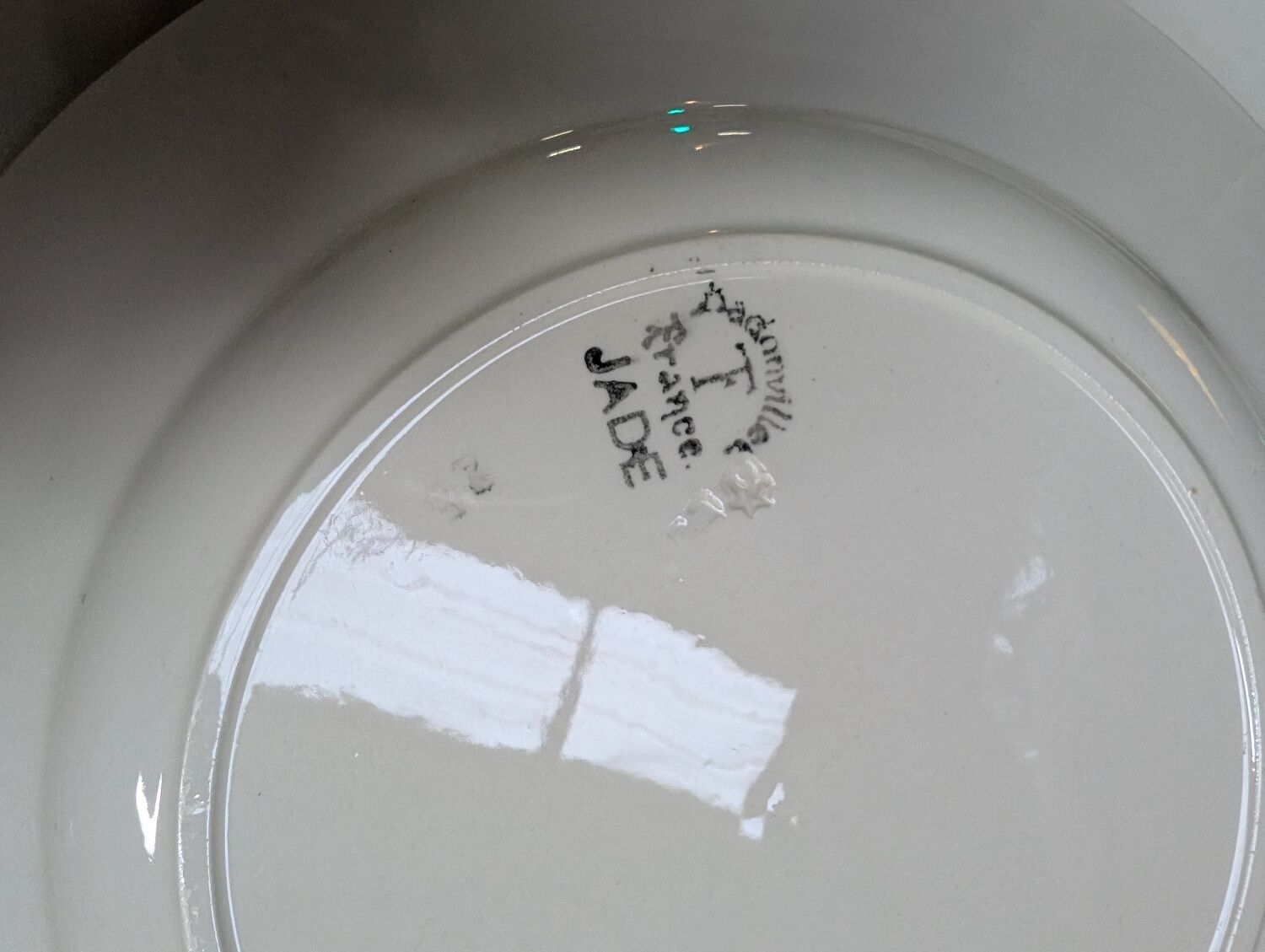 Badonviller "jade" dinner plates