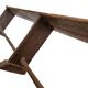 Banc de bistro en bois français ancien, datant d'environ 1850