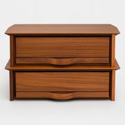 Pair of wall-mounted bedside tables, produced by Permanente Mobili Cantù, ver.