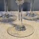 12 glasses - 6 water - 6 wine - Small carved decoration - Period 1900