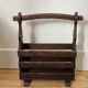 Raw wood review door