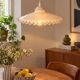 Suspension in pleated opaline