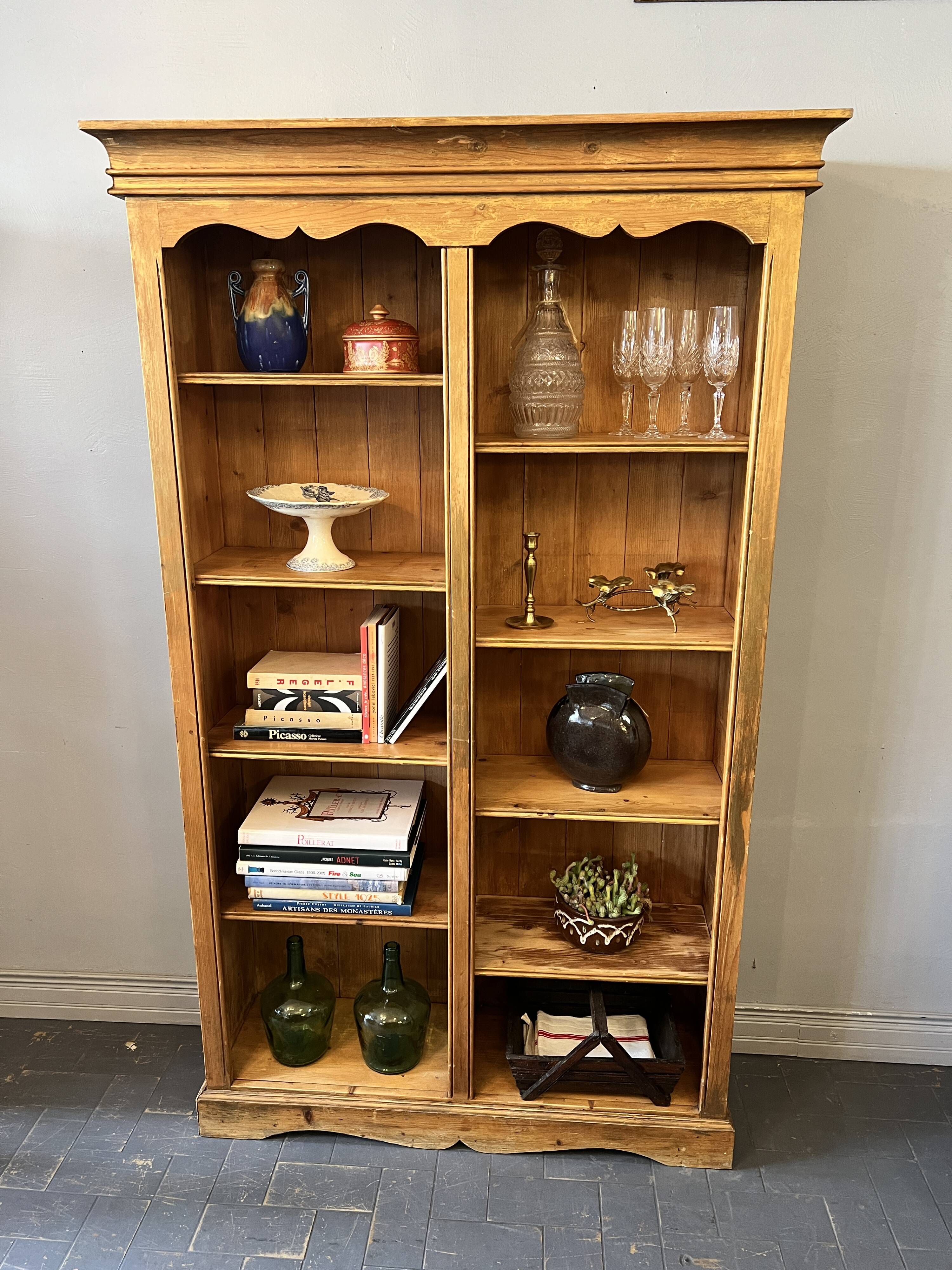 Solid pine bookcase
