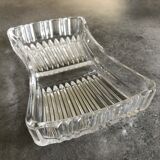 Empty pocket cup in molded glass 16.5 x 10 cm