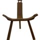 Vintage Spanish chair  stool brutalist design
