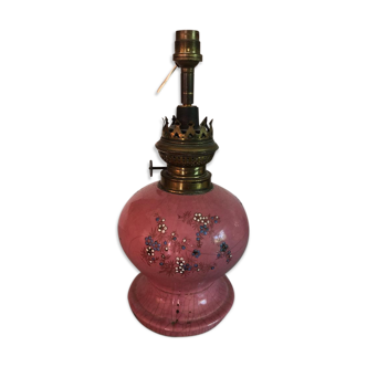 Pink ceramic lamp foot