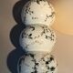 Fine porcelain lamp painted and gilded with fine gold. Laure Selignac, Paris.