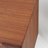 Bernhard Pedersen & Søn teak sideboard with tambour doors / Danish Mid-Century Modern design / 1960s