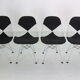 "DKR-2" Set of 4 Wire Chairs 'Bikini' by Eames for Herman Miller, 1960