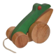 Vintage pulling frog wooden toy