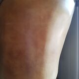 Chesterfield armchair in upholstered leather