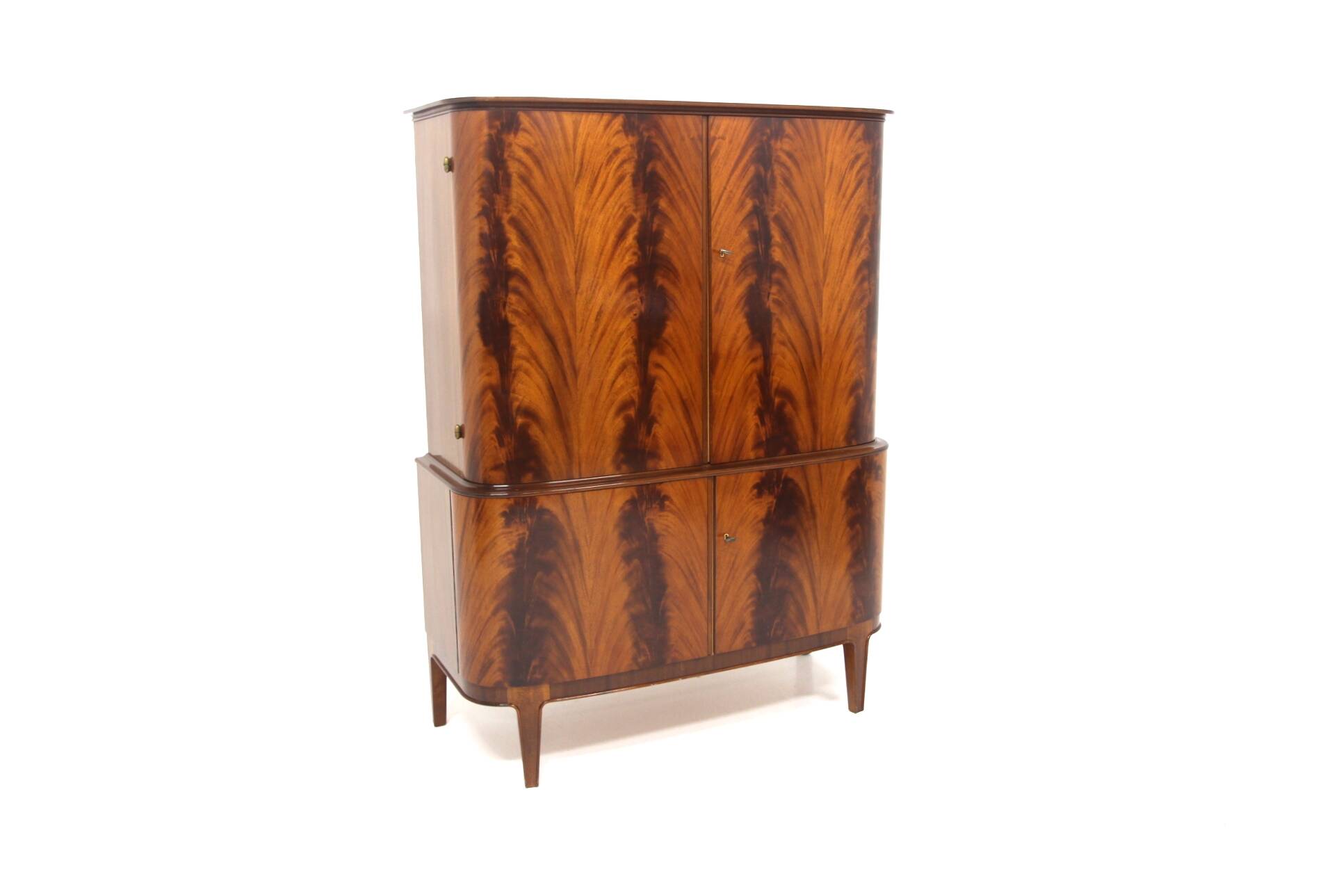 Scandinavian mahogany wardrobe, Swedish Modern, Sweden, 1940