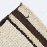 3x12 Rug For Hallway Brown Beige Turkish Runner Rug, 92x364Cm SK 18273