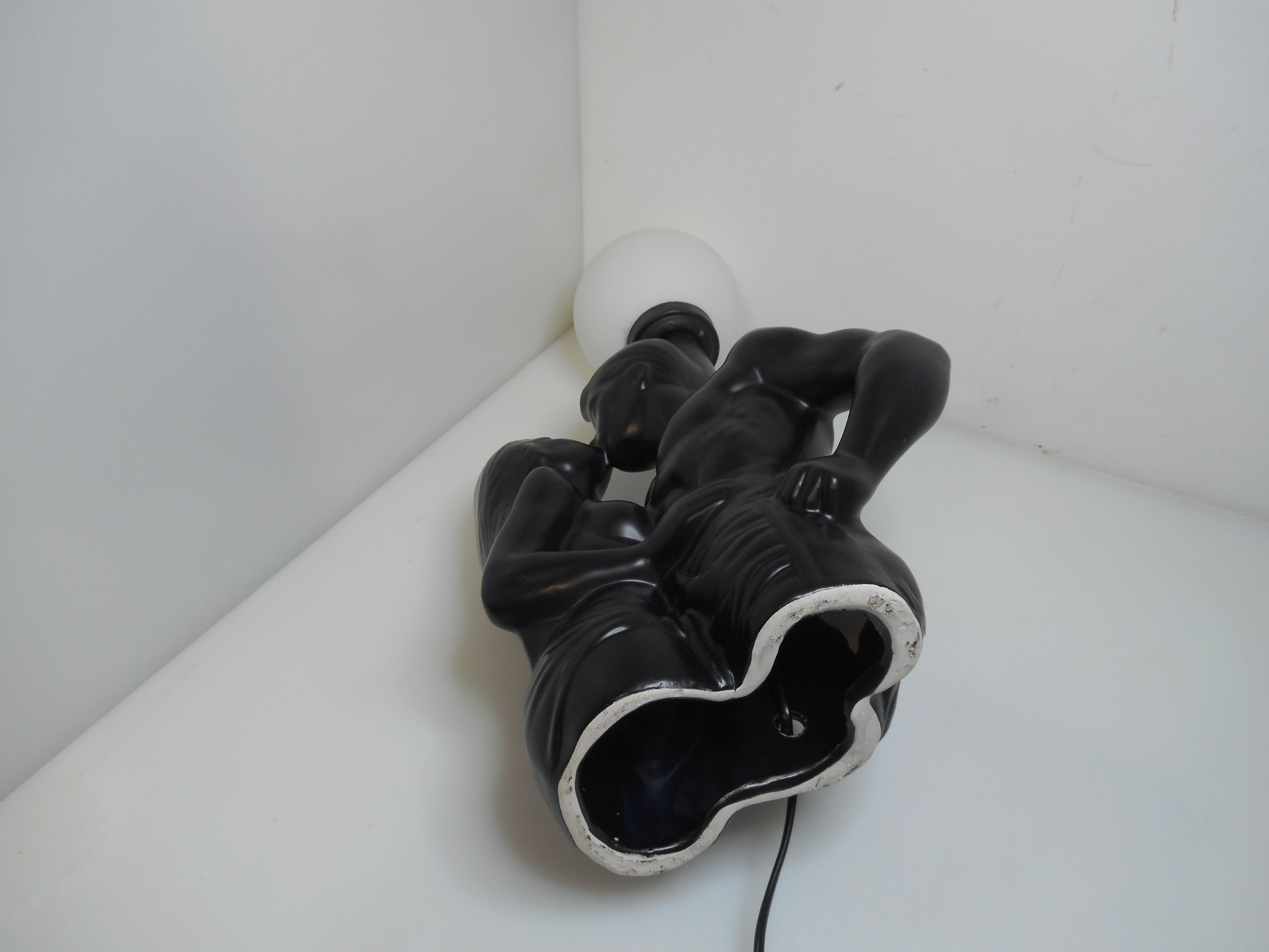 Lamp couple in love ceramic