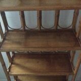 Lot 2 vintage bamboo shelves