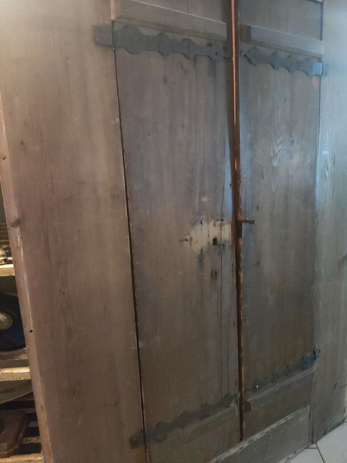 Doors of the old Alsatian wardrobe