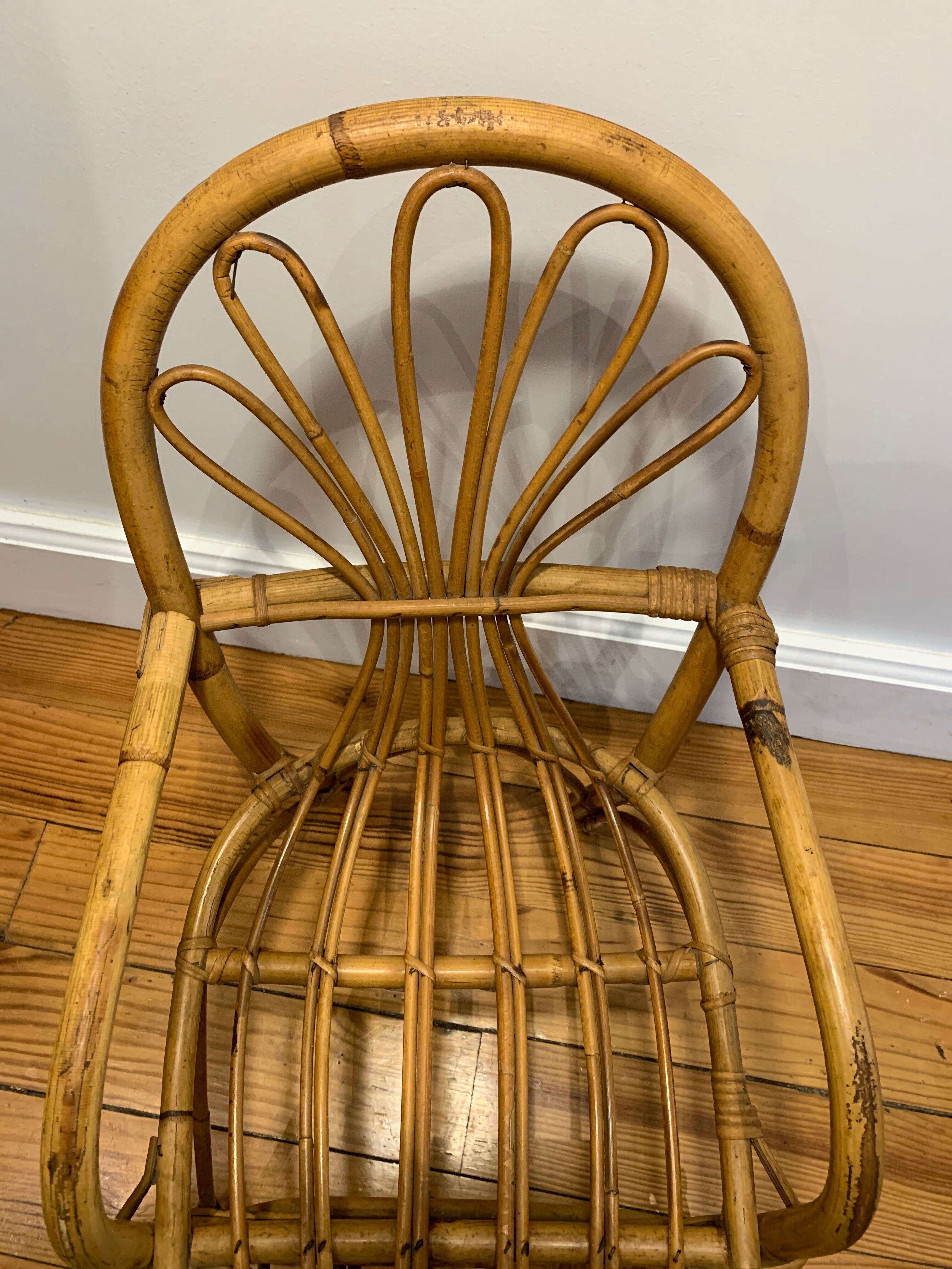 Small rattan chair for children