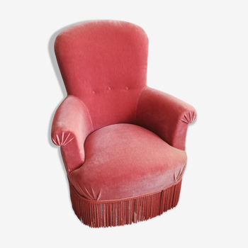 Old pink toad chair