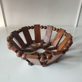 Teak fruit basket