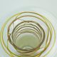 Beautifully designed large vase glass vase glashuette m. polczer rough glass melted glass threads