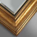 Timeless gilded mirror by Deknudt, Belgium in wood, Belgium ca. 1960