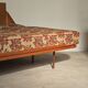 Folding sofa bed Canapé banquette Interier Praha 1960 floral pattern fabric