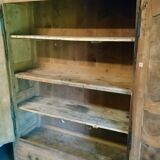 Old Bressane wardrobe in walnut and beech