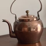 Antique copper kettle
