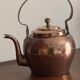 Antique copper kettle