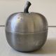 Vintage brushed aluminium ice bucket "Apple" (Made in Italy)