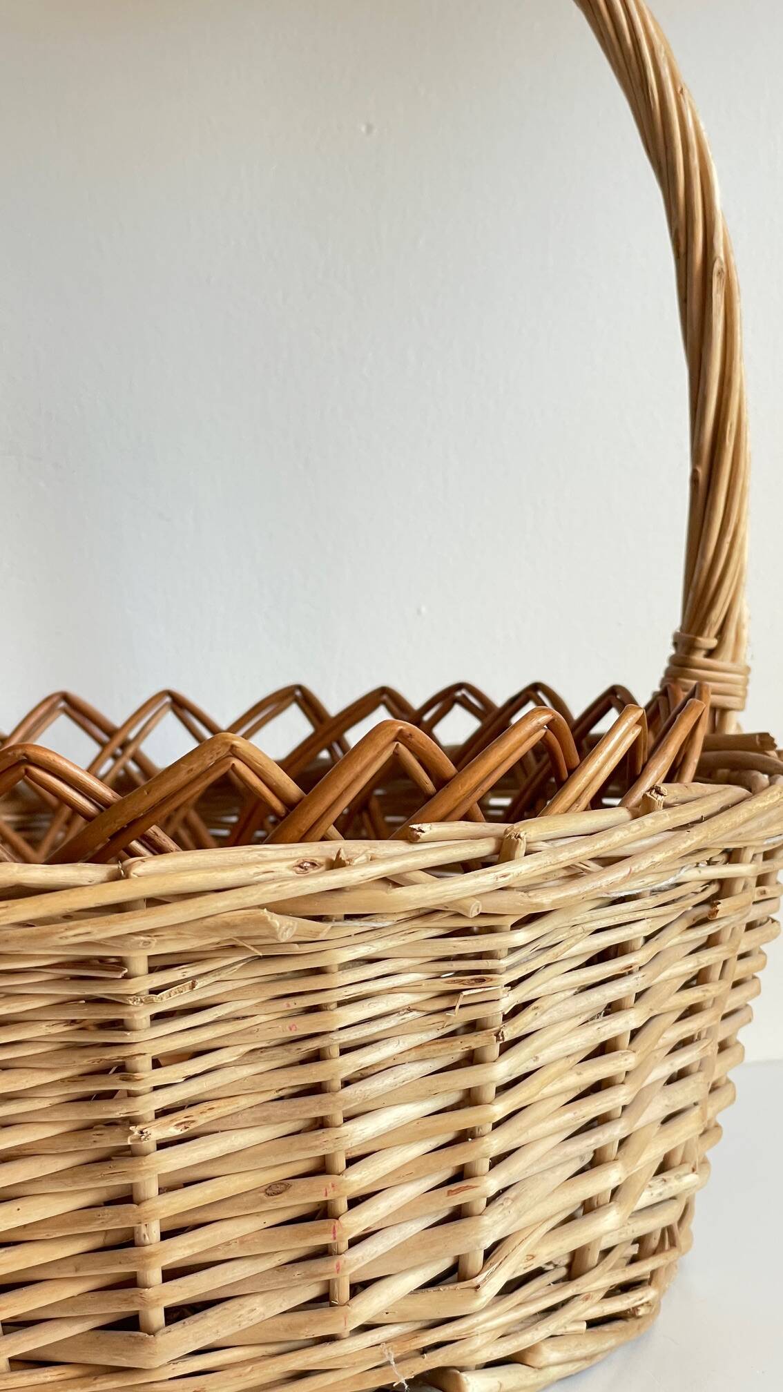 Vintage rattan baskets