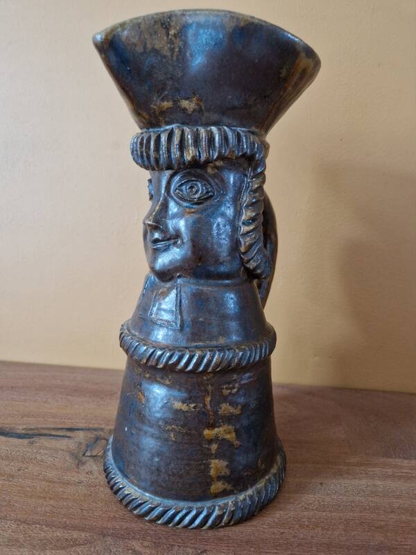 André Rozay (1913-1991) at La Borne - Anthropomorphic pitcher - In stoneware