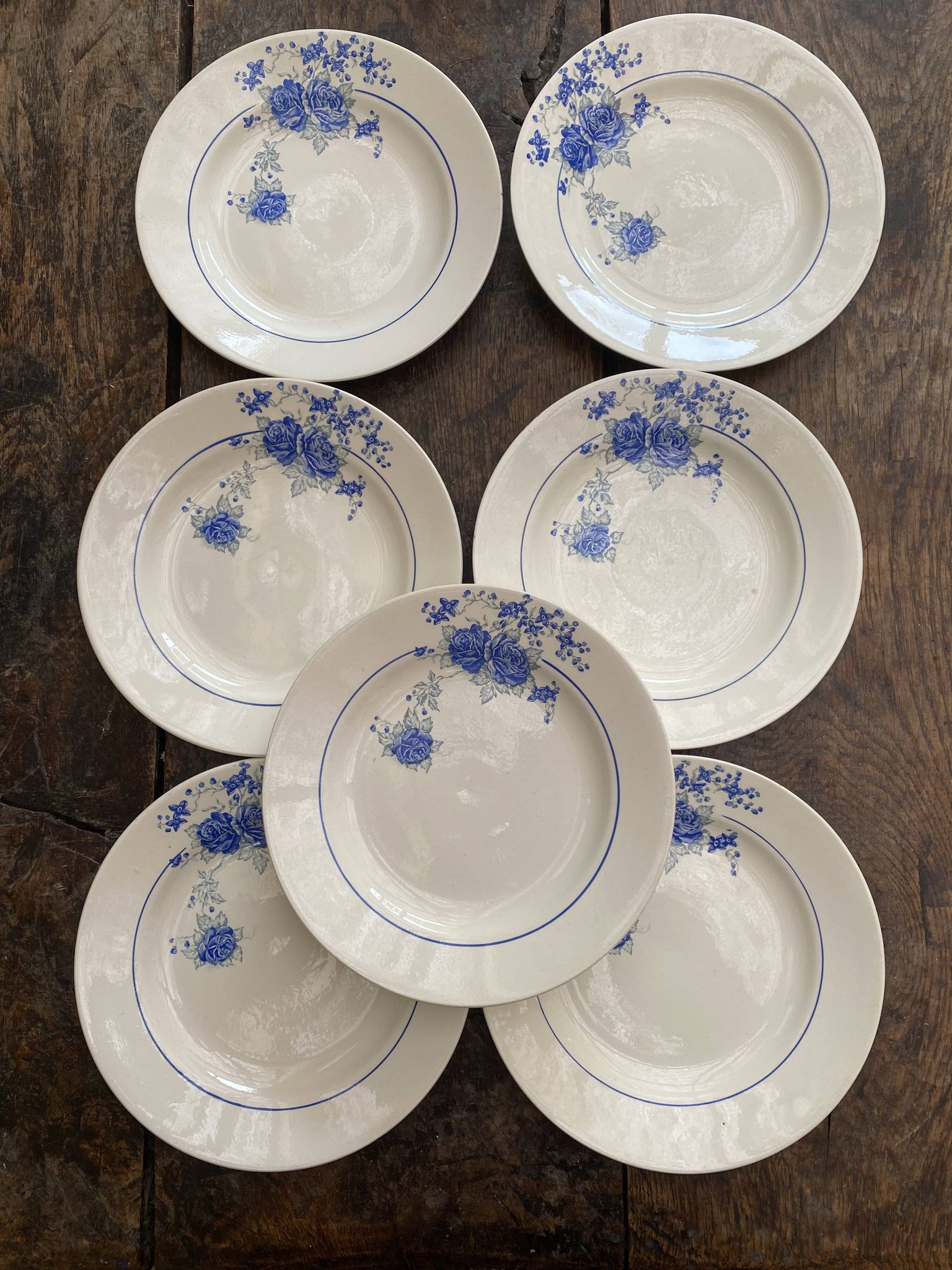 Assiettes en terre de fer