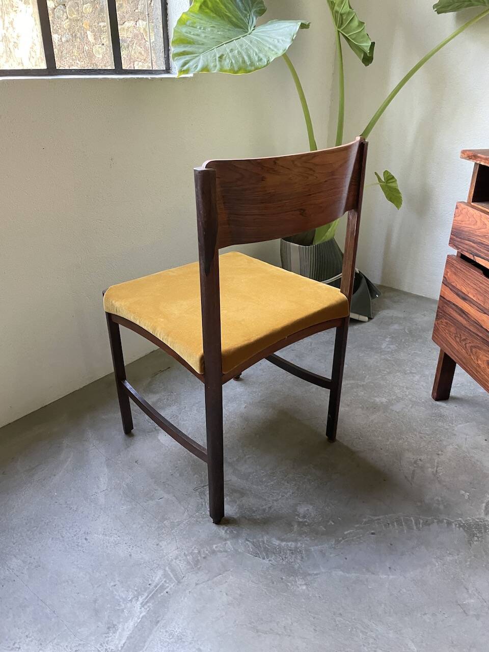 Desk and its Scandinavian rosewood chair