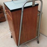 Desserte d'architecte sautereau vintage industriel design année 50