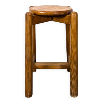Solid pine stool