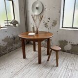 Round oak table 1950