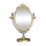 Brass psyche mirror