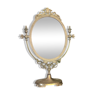 Brass psyche mirror