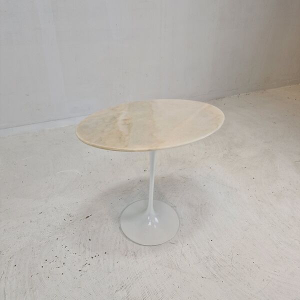 Table d’Appoint Ovale en Marbre par Eero Saarinen pour Knoll