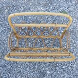 Porte revues vintage rotin