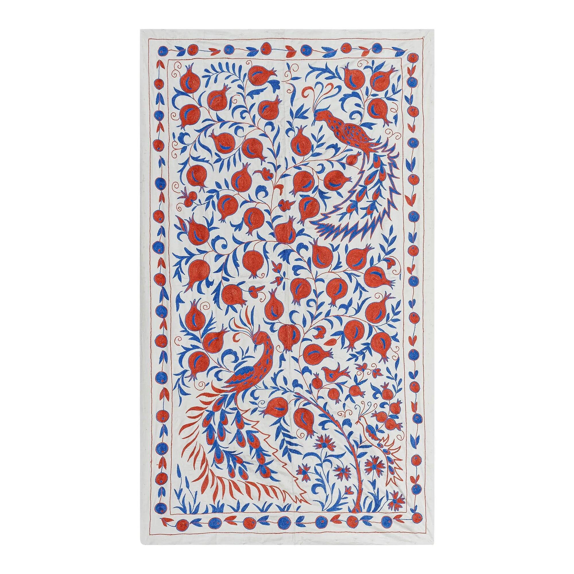 Vintage hand-embroidered tablecloth 109x189 cm