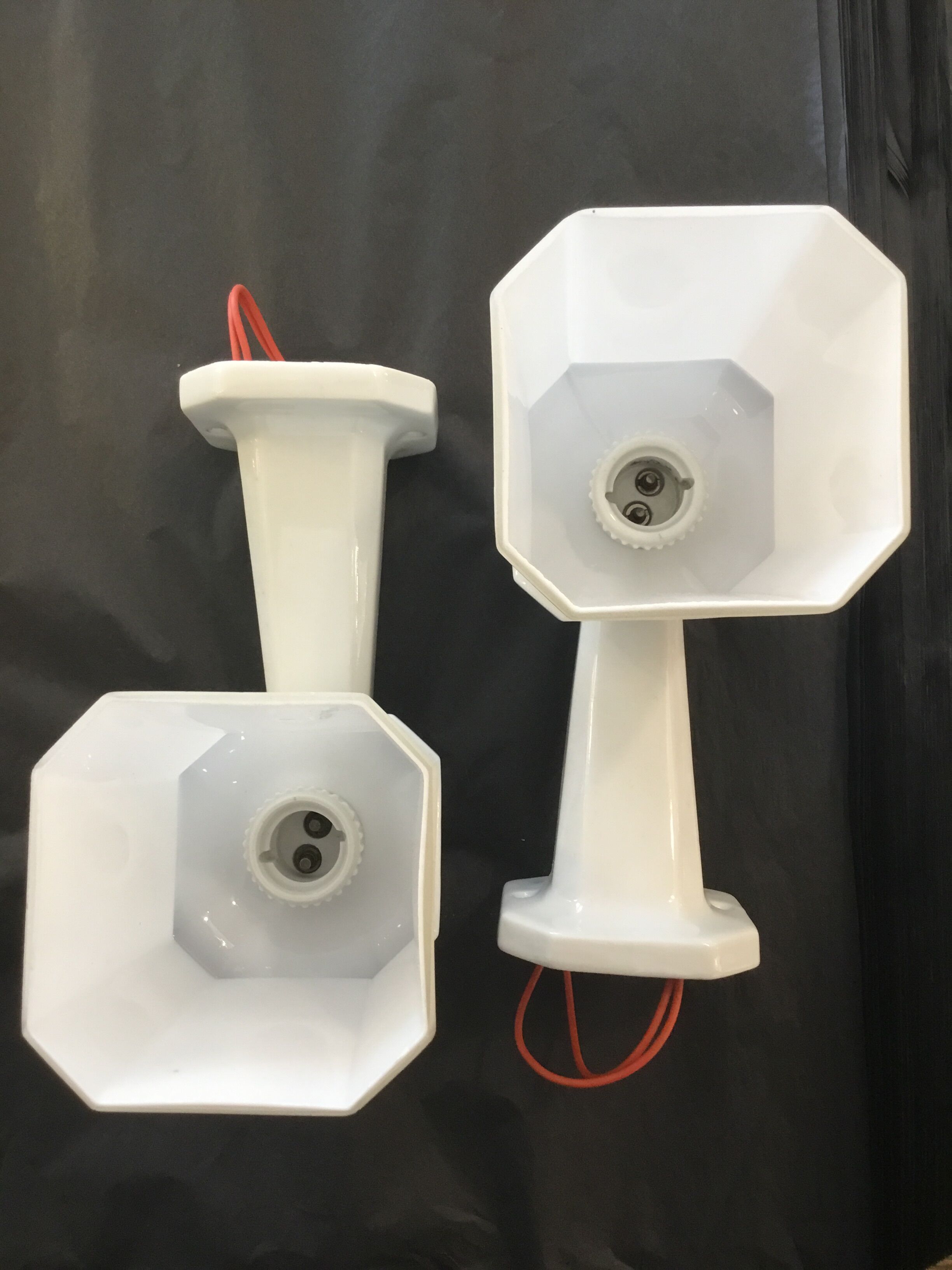 Porcelain and opaline wall lamps 1930