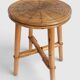 Vintage Rattan and Bamboo Accent Side Table / Stool, Spain, 1970s