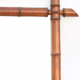 Miroir en bois imitation bambou 91x66 cm