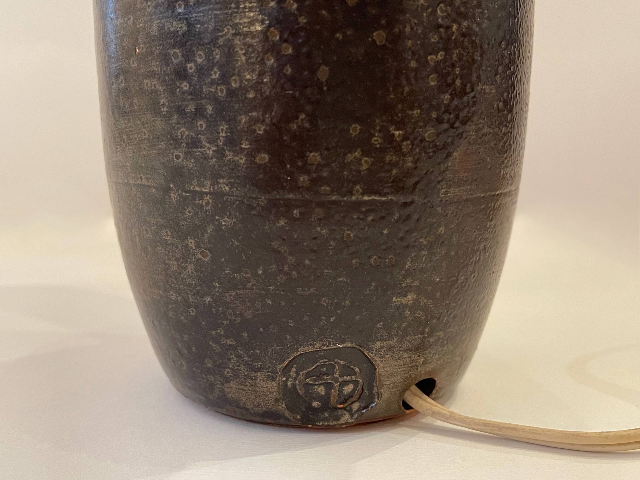 Artist Lamp by Alain Blanchard, 20th Century Ceramicist