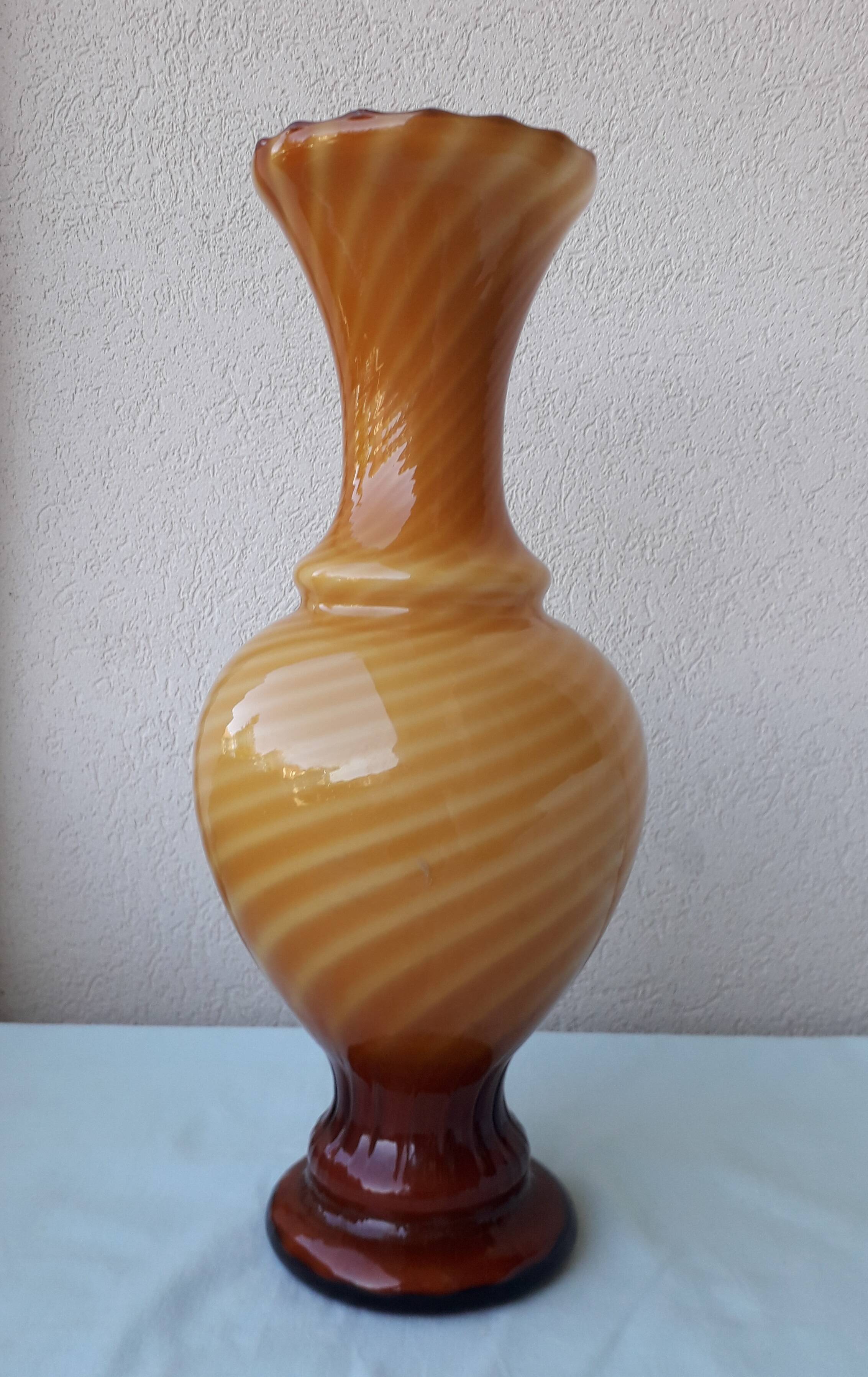 Opaline glass vase