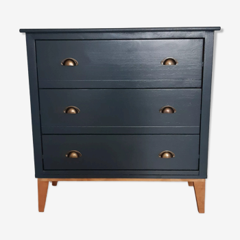 Commode scandinave bleu ganne