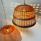 60s rattan chandeliers (X2)